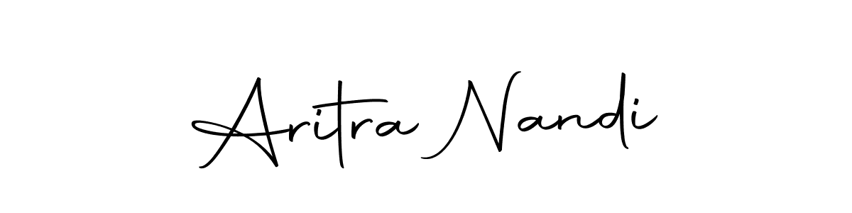 The best way (Autography-DOLnW) to make a short signature is to pick only two or three words in your name. The name Aritra Nandi include a total of six letters. For converting this name. Aritra Nandi signature style 10 images and pictures png
