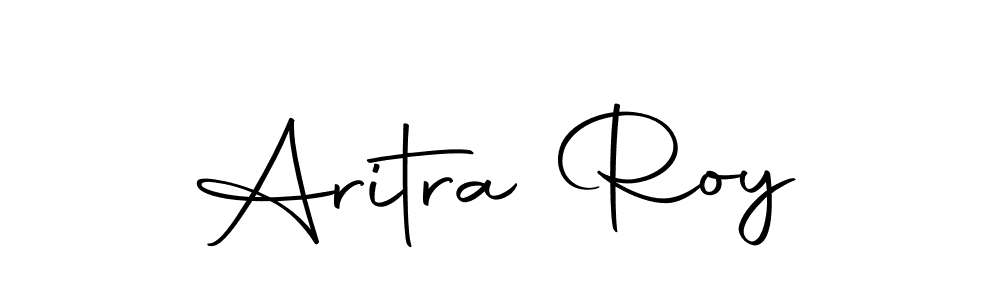 How to make Aritra Roy name signature. Use Autography-DOLnW style for creating short signs online. This is the latest handwritten sign. Aritra Roy signature style 10 images and pictures png