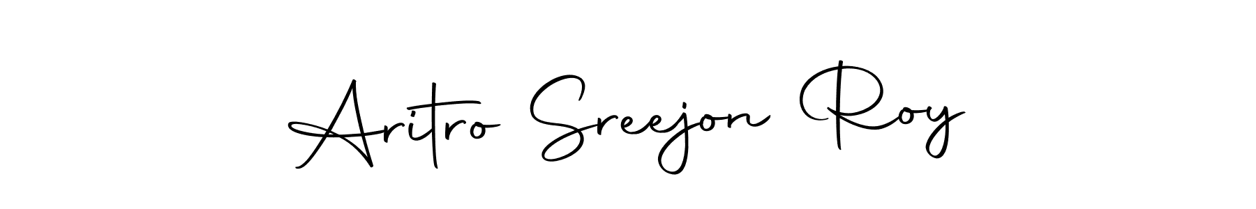 You should practise on your own different ways (Autography-DOLnW) to write your name (Aritro Sreejon Roy) in signature. don't let someone else do it for you. Aritro Sreejon Roy signature style 10 images and pictures png