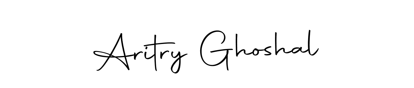 How to make Aritry Ghoshal name signature. Use Autography-DOLnW style for creating short signs online. This is the latest handwritten sign. Aritry Ghoshal signature style 10 images and pictures png