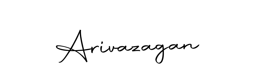 Use a signature maker to create a handwritten signature online. With this signature software, you can design (Autography-DOLnW) your own signature for name Arivazagan. Arivazagan signature style 10 images and pictures png