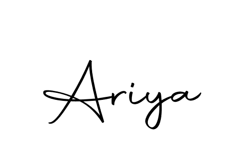 Use a signature maker to create a handwritten signature online. With this signature software, you can design (Autography-DOLnW) your own signature for name Ariya. Ariya signature style 10 images and pictures png