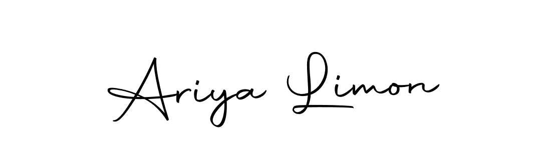 Make a beautiful signature design for name Ariya Limon. Use this online signature maker to create a handwritten signature for free. Ariya Limon signature style 10 images and pictures png