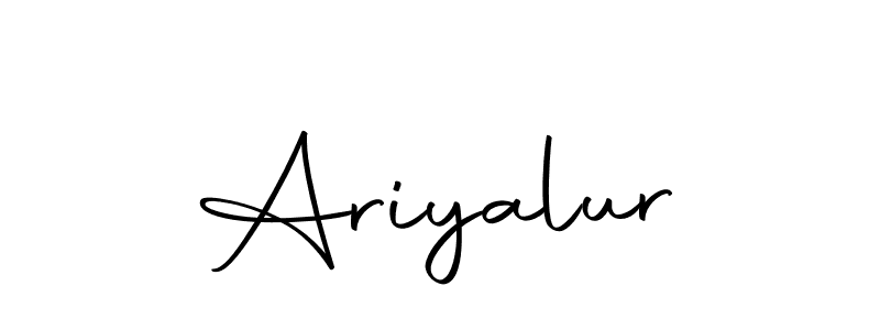 Use a signature maker to create a handwritten signature online. With this signature software, you can design (Autography-DOLnW) your own signature for name Ariyalur. Ariyalur signature style 10 images and pictures png