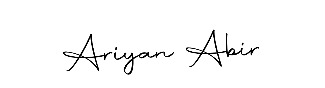 Create a beautiful signature design for name Ariyan Abir. With this signature (Autography-DOLnW) fonts, you can make a handwritten signature for free. Ariyan Abir signature style 10 images and pictures png