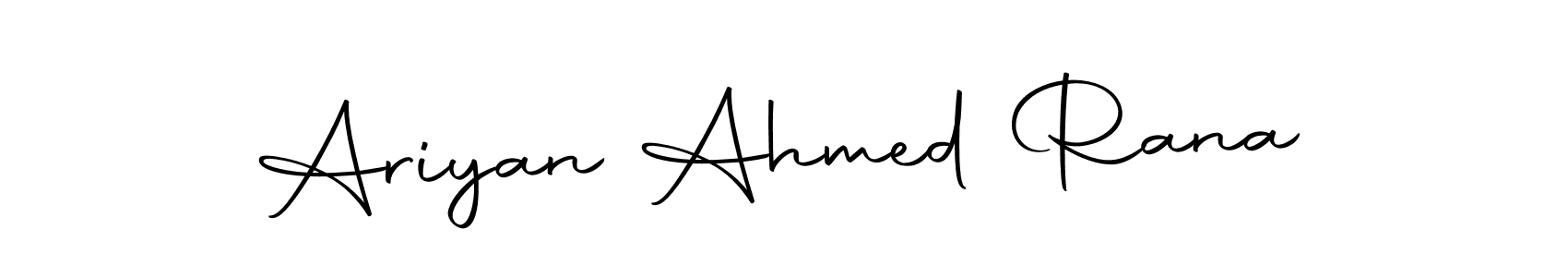 Design your own signature with our free online signature maker. With this signature software, you can create a handwritten (Autography-DOLnW) signature for name Ariyan Ahmed Rana. Ariyan Ahmed Rana signature style 10 images and pictures png