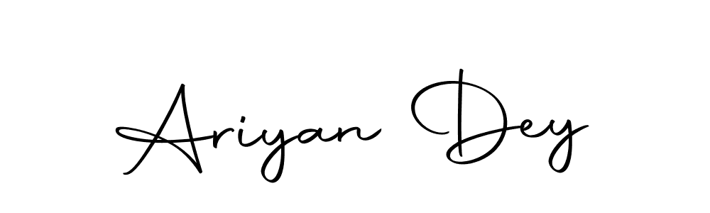 Design your own signature with our free online signature maker. With this signature software, you can create a handwritten (Autography-DOLnW) signature for name Ariyan Dey. Ariyan Dey signature style 10 images and pictures png