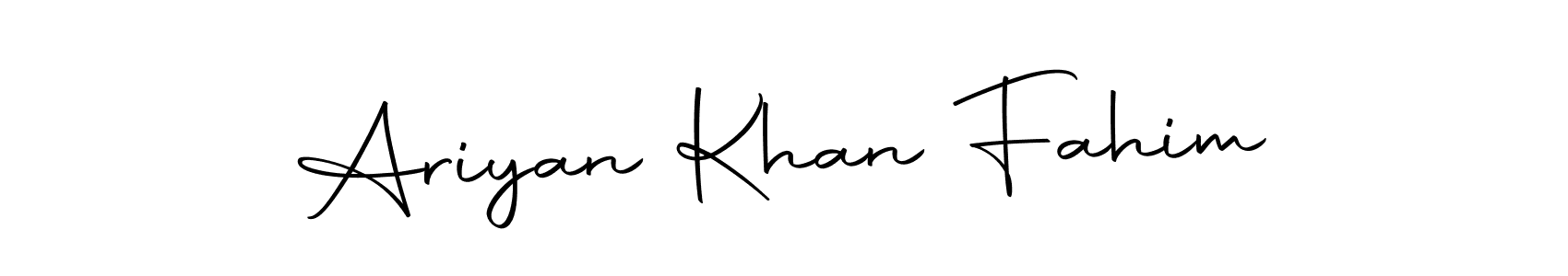Use a signature maker to create a handwritten signature online. With this signature software, you can design (Autography-DOLnW) your own signature for name Ariyan Khan Fahim. Ariyan Khan Fahim signature style 10 images and pictures png
