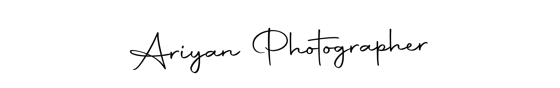 How to make Ariyan Photographer name signature. Use Autography-DOLnW style for creating short signs online. This is the latest handwritten sign. Ariyan Photographer signature style 10 images and pictures png