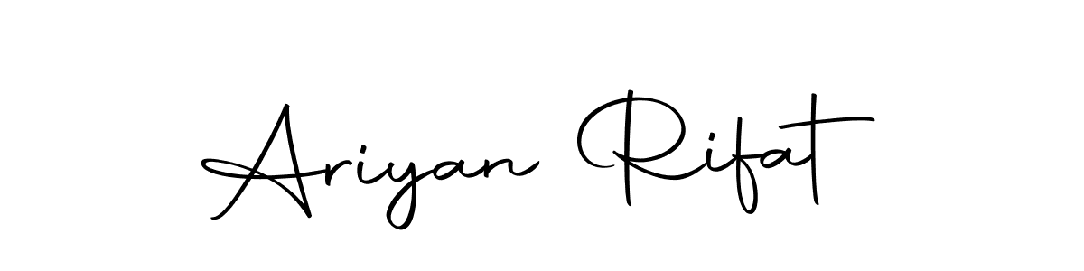Also we have Ariyan Rifat name is the best signature style. Create professional handwritten signature collection using Autography-DOLnW autograph style. Ariyan Rifat signature style 10 images and pictures png