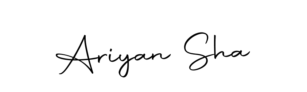 How to make Ariyan Sha name signature. Use Autography-DOLnW style for creating short signs online. This is the latest handwritten sign. Ariyan Sha signature style 10 images and pictures png