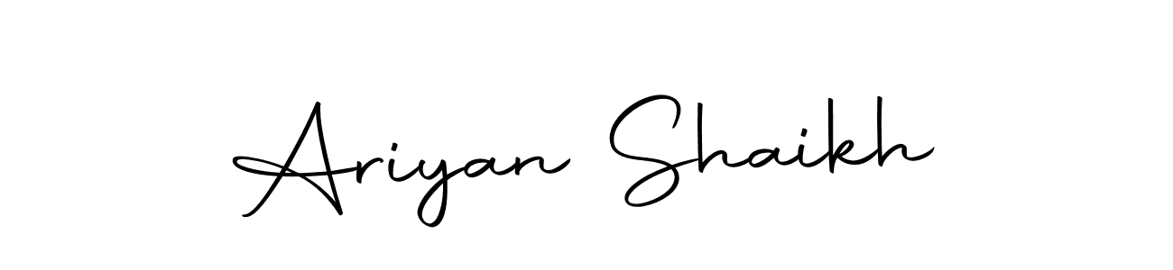 Make a beautiful signature design for name Ariyan Shaikh. With this signature (Autography-DOLnW) style, you can create a handwritten signature for free. Ariyan Shaikh signature style 10 images and pictures png