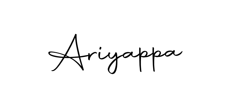 Use a signature maker to create a handwritten signature online. With this signature software, you can design (Autography-DOLnW) your own signature for name Ariyappa. Ariyappa signature style 10 images and pictures png