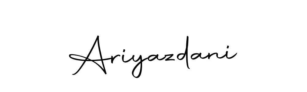 You should practise on your own different ways (Autography-DOLnW) to write your name (Ariyazdani) in signature. don't let someone else do it for you. Ariyazdani signature style 10 images and pictures png