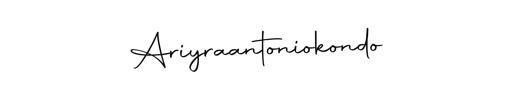 You can use this online signature creator to create a handwritten signature for the name Ariyraantoniokondo. This is the best online autograph maker. Ariyraantoniokondo signature style 10 images and pictures png