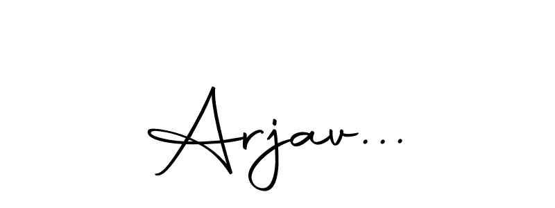 Make a beautiful signature design for name Arjav.... With this signature (Autography-DOLnW) style, you can create a handwritten signature for free. Arjav... signature style 10 images and pictures png