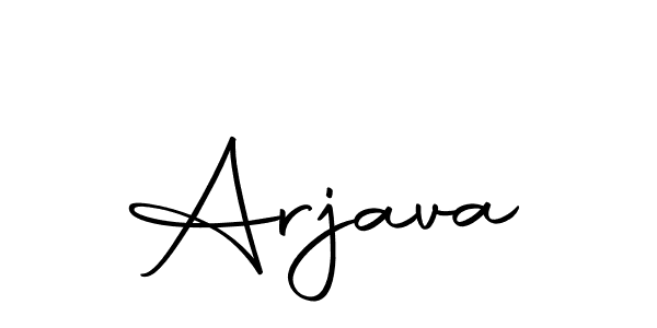 You should practise on your own different ways (Autography-DOLnW) to write your name (Arjava) in signature. don't let someone else do it for you. Arjava signature style 10 images and pictures png