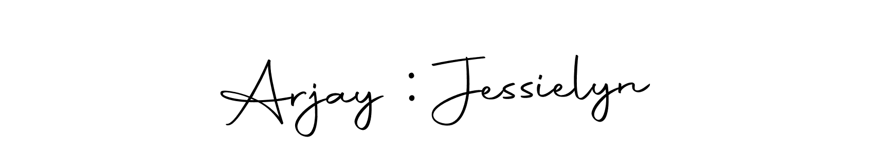 Create a beautiful signature design for name Arjay : Jessielyn. With this signature (Autography-DOLnW) fonts, you can make a handwritten signature for free. Arjay : Jessielyn signature style 10 images and pictures png