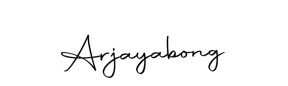 Design your own signature with our free online signature maker. With this signature software, you can create a handwritten (Autography-DOLnW) signature for name Arjayabong. Arjayabong signature style 10 images and pictures png