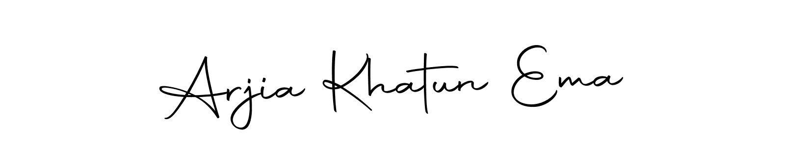 Here are the top 10 professional signature styles for the name Arjia Khatun Ema. These are the best autograph styles you can use for your name. Arjia Khatun Ema signature style 10 images and pictures png