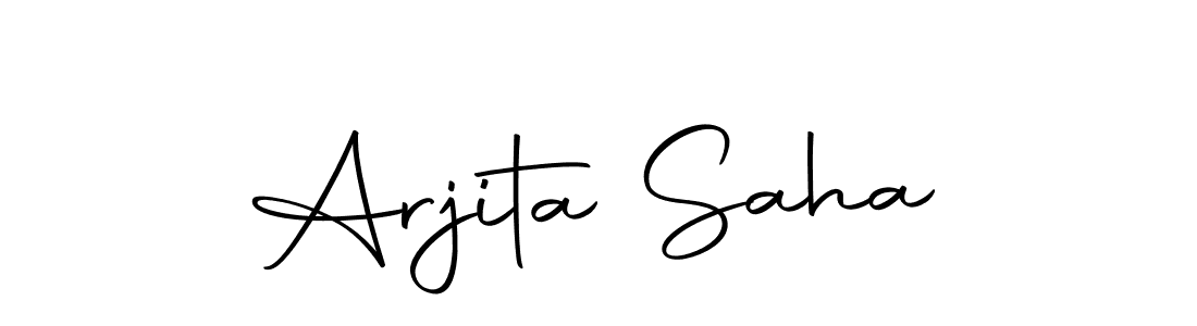 Make a short Arjita Saha signature style. Manage your documents anywhere anytime using Autography-DOLnW. Create and add eSignatures, submit forms, share and send files easily. Arjita Saha signature style 10 images and pictures png