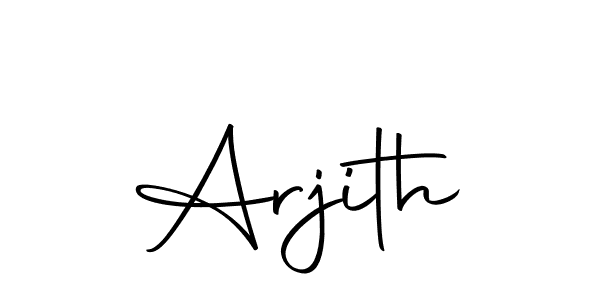 Use a signature maker to create a handwritten signature online. With this signature software, you can design (Autography-DOLnW) your own signature for name Arjith. Arjith signature style 10 images and pictures png