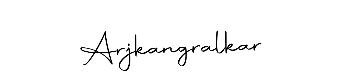 You can use this online signature creator to create a handwritten signature for the name Arjkangralkar. This is the best online autograph maker. Arjkangralkar signature style 10 images and pictures png