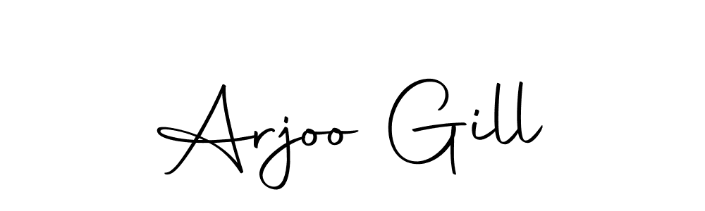 You should practise on your own different ways (Autography-DOLnW) to write your name (Arjoo Gill) in signature. don't let someone else do it for you. Arjoo Gill signature style 10 images and pictures png
