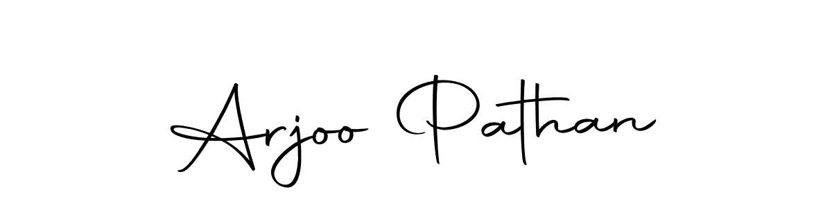 Design your own signature with our free online signature maker. With this signature software, you can create a handwritten (Autography-DOLnW) signature for name Arjoo Pathan. Arjoo Pathan signature style 10 images and pictures png