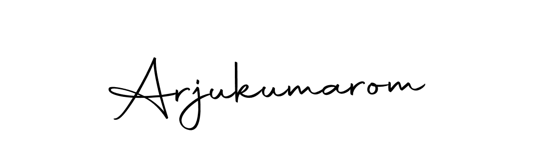 Make a beautiful signature design for name Arjukumarom. With this signature (Autography-DOLnW) style, you can create a handwritten signature for free. Arjukumarom signature style 10 images and pictures png
