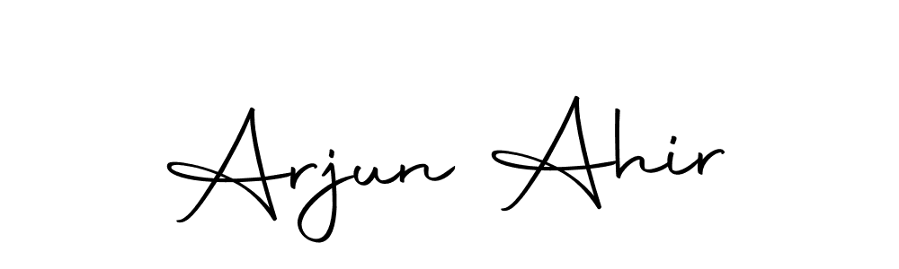 It looks lik you need a new signature style for name Arjun Ahir. Design unique handwritten (Autography-DOLnW) signature with our free signature maker in just a few clicks. Arjun Ahir signature style 10 images and pictures png