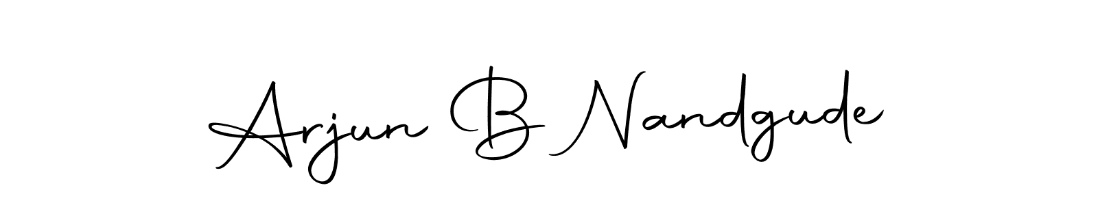The best way (Autography-DOLnW) to make a short signature is to pick only two or three words in your name. The name Arjun B Nandgude include a total of six letters. For converting this name. Arjun B Nandgude signature style 10 images and pictures png