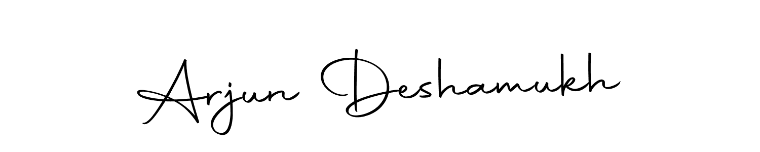 You should practise on your own different ways (Autography-DOLnW) to write your name (Arjun Deshamukh) in signature. don't let someone else do it for you. Arjun Deshamukh signature style 10 images and pictures png
