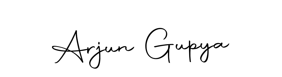 You should practise on your own different ways (Autography-DOLnW) to write your name (Arjun Gupya) in signature. don't let someone else do it for you. Arjun Gupya signature style 10 images and pictures png