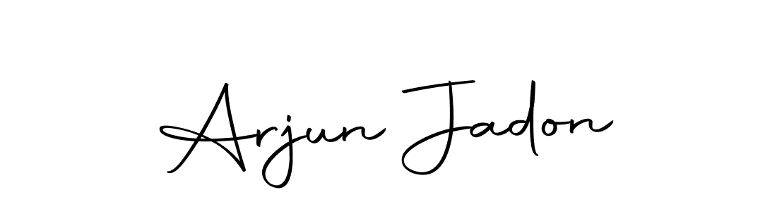 Use a signature maker to create a handwritten signature online. With this signature software, you can design (Autography-DOLnW) your own signature for name Arjun Jadon. Arjun Jadon signature style 10 images and pictures png