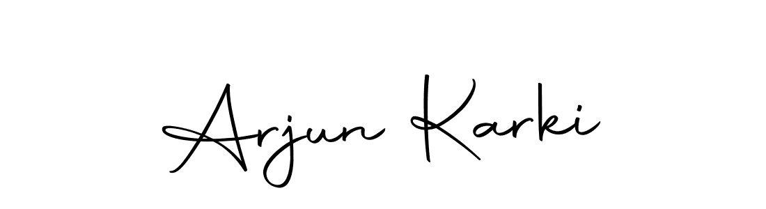 The best way (Autography-DOLnW) to make a short signature is to pick only two or three words in your name. The name Arjun Karki include a total of six letters. For converting this name. Arjun Karki signature style 10 images and pictures png