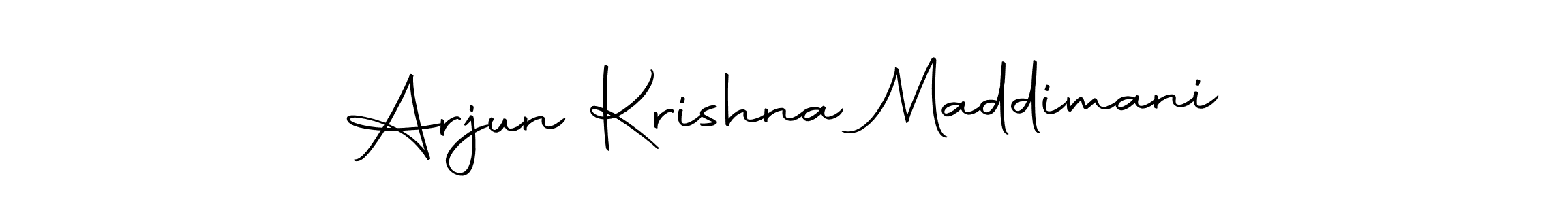 Design your own signature with our free online signature maker. With this signature software, you can create a handwritten (Autography-DOLnW) signature for name Arjun Krishna Maddimani. Arjun Krishna Maddimani signature style 10 images and pictures png