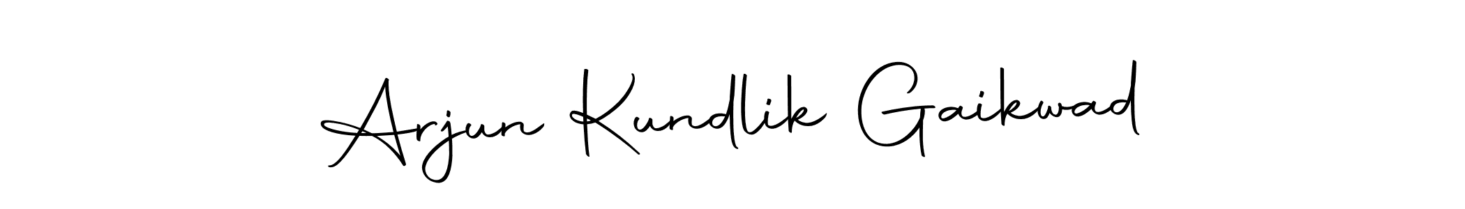 How to make Arjun Kundlik Gaikwad name signature. Use Autography-DOLnW style for creating short signs online. This is the latest handwritten sign. Arjun Kundlik Gaikwad signature style 10 images and pictures png