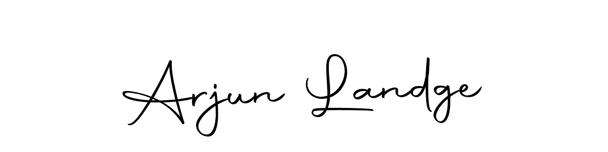 Make a beautiful signature design for name Arjun Landge. Use this online signature maker to create a handwritten signature for free. Arjun Landge signature style 10 images and pictures png