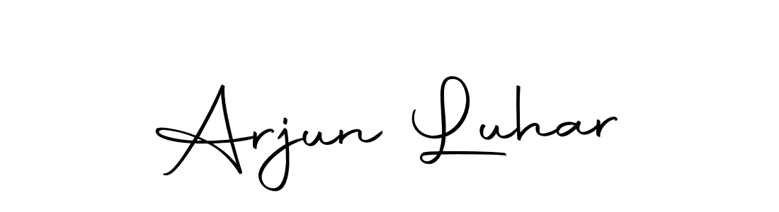 The best way (Autography-DOLnW) to make a short signature is to pick only two or three words in your name. The name Arjun Luhar include a total of six letters. For converting this name. Arjun Luhar signature style 10 images and pictures png