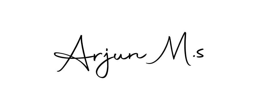 Also we have Arjun M.s name is the best signature style. Create professional handwritten signature collection using Autography-DOLnW autograph style. Arjun M.s signature style 10 images and pictures png