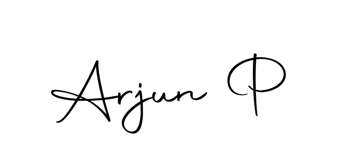 Make a beautiful signature design for name Arjun P. With this signature (Autography-DOLnW) style, you can create a handwritten signature for free. Arjun P signature style 10 images and pictures png