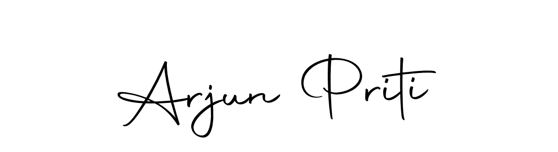 Also we have Arjun Priti name is the best signature style. Create professional handwritten signature collection using Autography-DOLnW autograph style. Arjun Priti signature style 10 images and pictures png