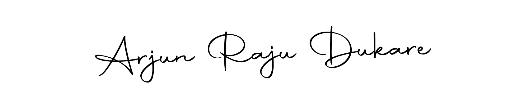 How to make Arjun Raju Dukare name signature. Use Autography-DOLnW style for creating short signs online. This is the latest handwritten sign. Arjun Raju Dukare signature style 10 images and pictures png