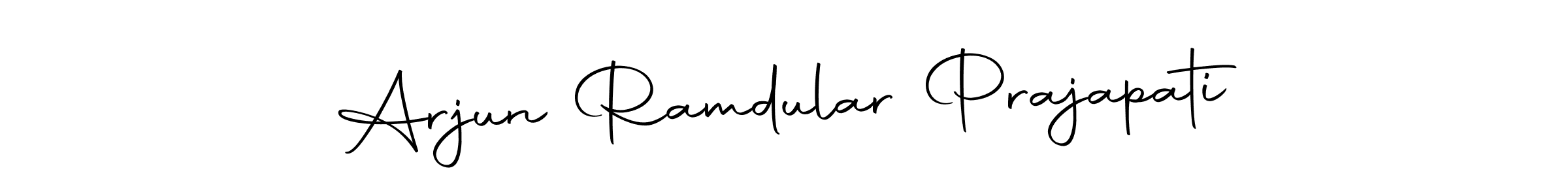 Make a beautiful signature design for name Arjun Ramdular Prajapati. Use this online signature maker to create a handwritten signature for free. Arjun Ramdular Prajapati signature style 10 images and pictures png