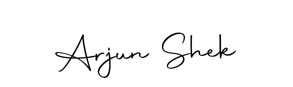 You can use this online signature creator to create a handwritten signature for the name Arjun Shek. This is the best online autograph maker. Arjun Shek signature style 10 images and pictures png