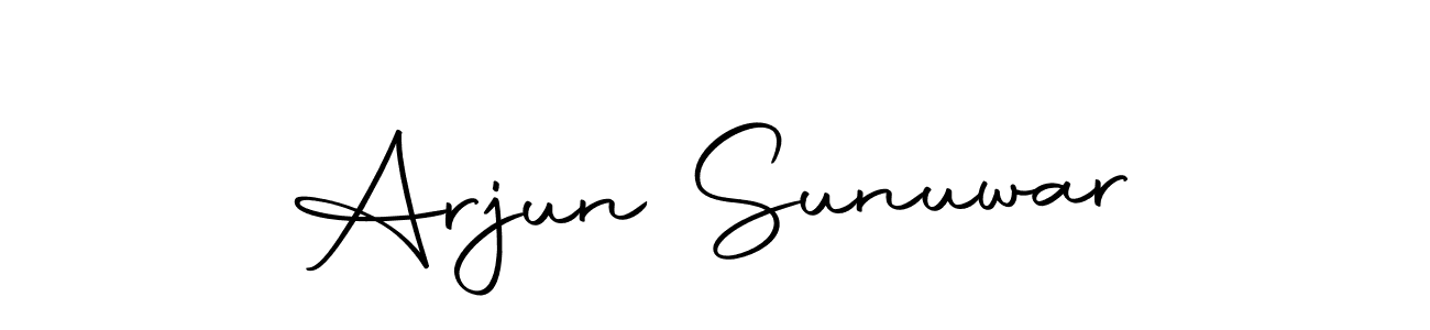 Here are the top 10 professional signature styles for the name Arjun Sunuwar. These are the best autograph styles you can use for your name. Arjun Sunuwar signature style 10 images and pictures png