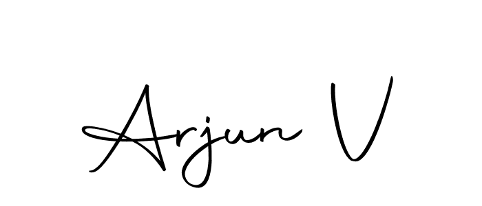 How to make Arjun V signature? Autography-DOLnW is a professional autograph style. Create handwritten signature for Arjun V name. Arjun V signature style 10 images and pictures png