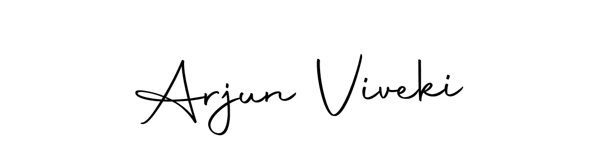 Make a beautiful signature design for name Arjun Viveki. Use this online signature maker to create a handwritten signature for free. Arjun Viveki signature style 10 images and pictures png