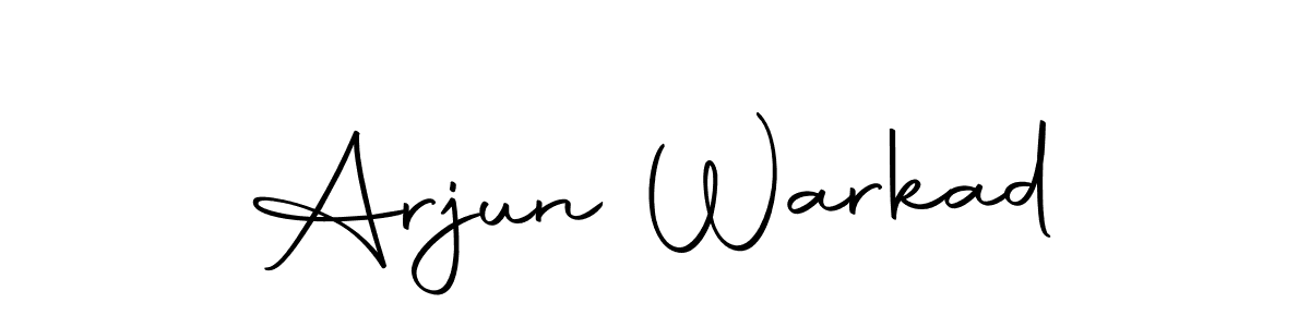 Arjun Warkad stylish signature style. Best Handwritten Sign (Autography-DOLnW) for my name. Handwritten Signature Collection Ideas for my name Arjun Warkad. Arjun Warkad signature style 10 images and pictures png